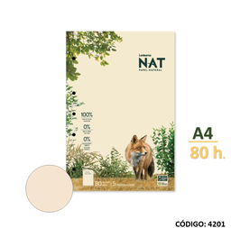 [L4201] BLOCK A4 LEDESMA NAT X80hjs. LISO (L4201)