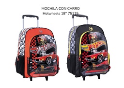 MOCHILA CARRO 18&quot; WABRO HOT-WHEELS (L25483)