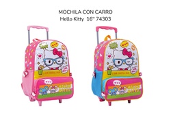 MOCHILA CARRO 16&quot; WABRO HELLO KITTY (L25466)