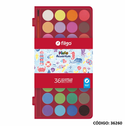 [L36260] ACUARELA FILGO PINTO x 36 COLORES (L36260)