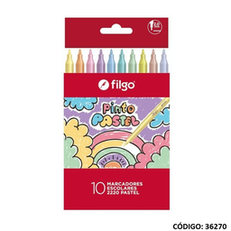 [L36270] FIBRA FILGO 2220 PASTEL X10 LARGAS (L36270)