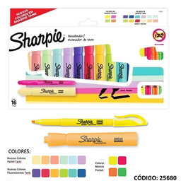 [L256800] RESALTADOR SHARPIE SET X16 COLORES (L256800)