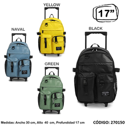 MOCHILA CARRO 17&quot; CHIMOLA MULTIBOLSILLO (L270150)