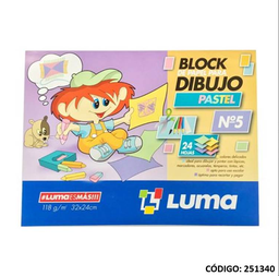 [L251340] BLOCK 5 DIBUJO PASTEL LUMA X24hjs. (L251340)