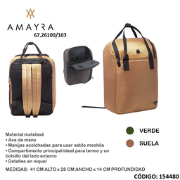 [R154480] MOCHILA LSD AMAYRA MATERO (R154480)