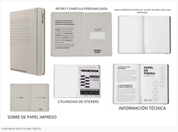 [L26301] CUADERNO MOOVING NOTE A5 X80hjs. TAPA DURA (L26301)