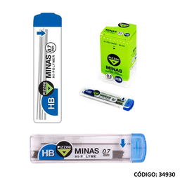 [L34930] MINAS 0.7 HB PIZZINI X12 UNIDADES (L34930)