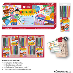 [L361100] SET PARTY FILGO FIBRA PINTO (L361100)