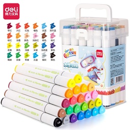 [L27702] MARCADOR DELI DOBLE PUTA AGUA X24 COLORES (L27702)