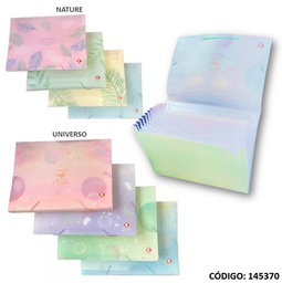 [L145370] CLASIFICADOR POLIPROPILENO A4 12 DIVISIONES FANTASIA (L145370)