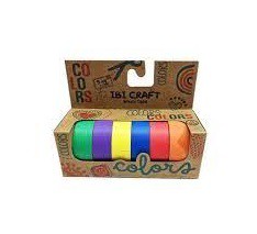 [L24384] IBI CRAFT WASHI T X6 5mt. RAINBOW (L24384)