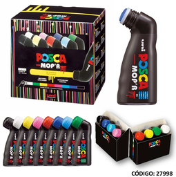 [L27998] MARCADOR UNI POSCA PCM-22 MOPR 19mm. X8 COLORES (L27998)