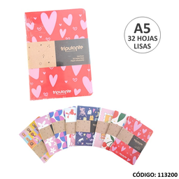 [L113200] LIBRETA TAPA FLEXIBLE TRIUNFANTE 12X17 LISO X32hjs. (L113200)