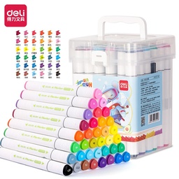 [L27703] MARCADOR DELI DOBLE PUNTA AGUA X36 COLORES (L27703)