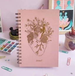 [L1240200] CUADERNO A5 ANIMA ANILLADO CON STICKER + QR BULLET (L1240200)