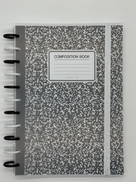 [L38915] CUADERNO DECORLINE INTELIGENTE 29.7X22 TAPA PLASTICA CON ELASTICO AMERICANO NEGATIVO 110hjs. (L38915)