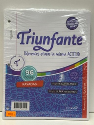 [L11670R] REPUESTO N3 TRIUNFANTE RAYADO x 96hjs. (L11670R)