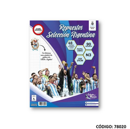 [L78020] REPUESTO N3 AFA CUADRICULADO X48 hjs. (L78020)