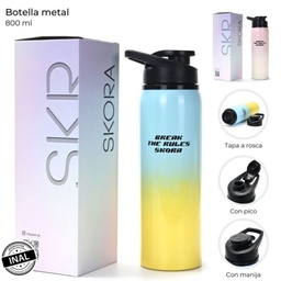[R29479] BOTELLA SKORA CON PICO 800ml. METAL (R29479)