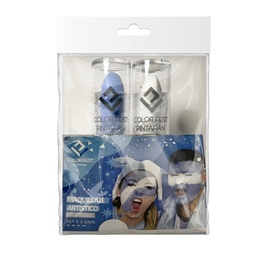 [L30397] PINTAFAN MAQUILLAJE ARTISTICO X2 UNIDADES CELESTE Y BLANCO(L30397)