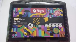 [L35560] MARCADORES FILGO PINTA AL AGUA TNT MARKER X48 COLORES (L35560)