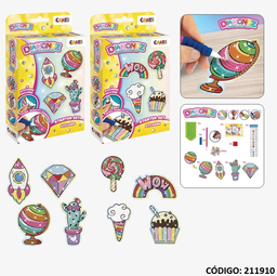 [J211910] DIAMONDZ MULTISCOPE STICKERS X4 UNIDADES (J211910)