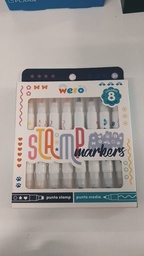 [L31651] MARKERS WERO STAMP X8 COLORES DOBLE PUNTA (L31651)