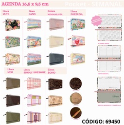 [L69450] AGENDA 2027 FW POCKET SEMANAL 17X9,4cm. (L69450)