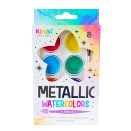 [L31923] ACUARELA KIRUKI METAL X8 COLORES (L31923)