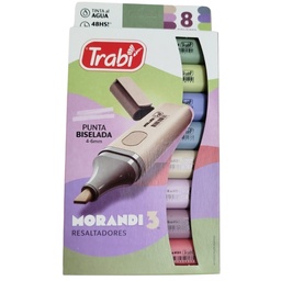 [L32157] RESALTADOR TRABI MORANDI 3 X8 COLORES (L32157)