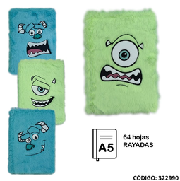 [L322990] LIBRETA A5 EZCO PLUSH RAYADO X64hjs. (L322990)