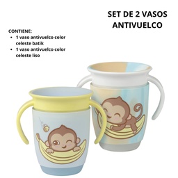 [R32532] SET DE 2 VASOS ANTIVUELCO (R32532)