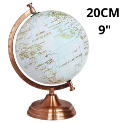 [L32793] GLOBO TERRAQUEO 20cm. GOLD BRONCE 32793