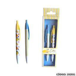 [L192931] BOLIGRAFO IBI CRAFT RETRACTIL CITRIC X2 (L192931)
