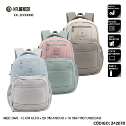 [L242070] MOCHILA PORTANOTEBOOK 18" LSD INFLUENCER (L242070)