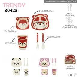 [R33892] SET TRENDY PLATO + VASO (R33892)