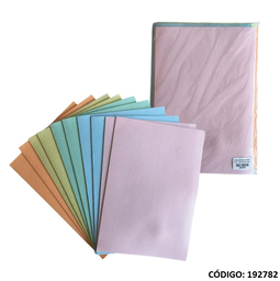 [L192782] GOMA EVA GLITTER A4 PASTEL X10 COLORES (L192782)