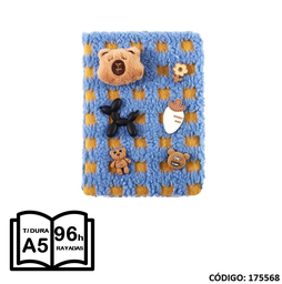 [L175568] LIBRETA A5 MULTI PAPER TAPA DURA PLUSH X96hjs. (L175568)