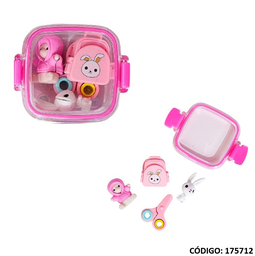 [L175712] GOMA MULTI PAPER TUPPER CUTE GIRL X4 UNIDADES (L175712)