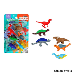 [L175717] GOMA MULTI PAPER DINO X6 UNIDADES (L175717)
