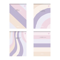 [S8273] BLOCK TAPA DURA 17X25cm. X80hjs. RAYADO (S8273)