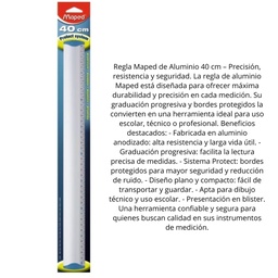 [L34444] REGLA MAPED DE ALUMINIO 40cm. (L34444)