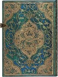 [P782262] CUADERNO 18X13 PAPERBLANKS TAPA DURA CRONICAS TURQUESAS RAYADO (P782262)