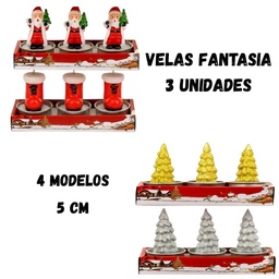 [R36110] VELAS NAVIDAD FANTASIA X3 UNIDADES (R36110)