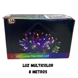 [R36102] LUZ NAVIDAD 100 LED MULTICOLOR X8mts. (R36102)