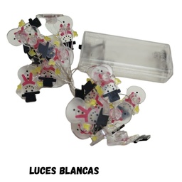 [R36119] LUZ NAVIDAD A PILA 2mts. MUÑECO NIEVE (R36119)