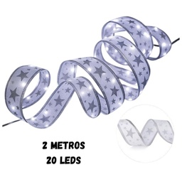 [R36122] LUZ NAVIDAD LED A PILA 2mts. CINTA ESTRELLA (R36122)