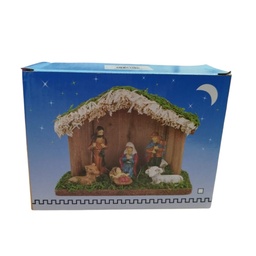 [R32124] PESEBRE NAVIDAD 15X6.5X11.5cm. (r32124)