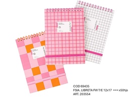 [L69435] LIBRETA FW 12X17 RAYADA X50hjs. (L69435)