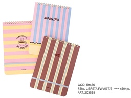 [L69436] LIBRETA FW A5 RAYADA X50hjs. (L69436)